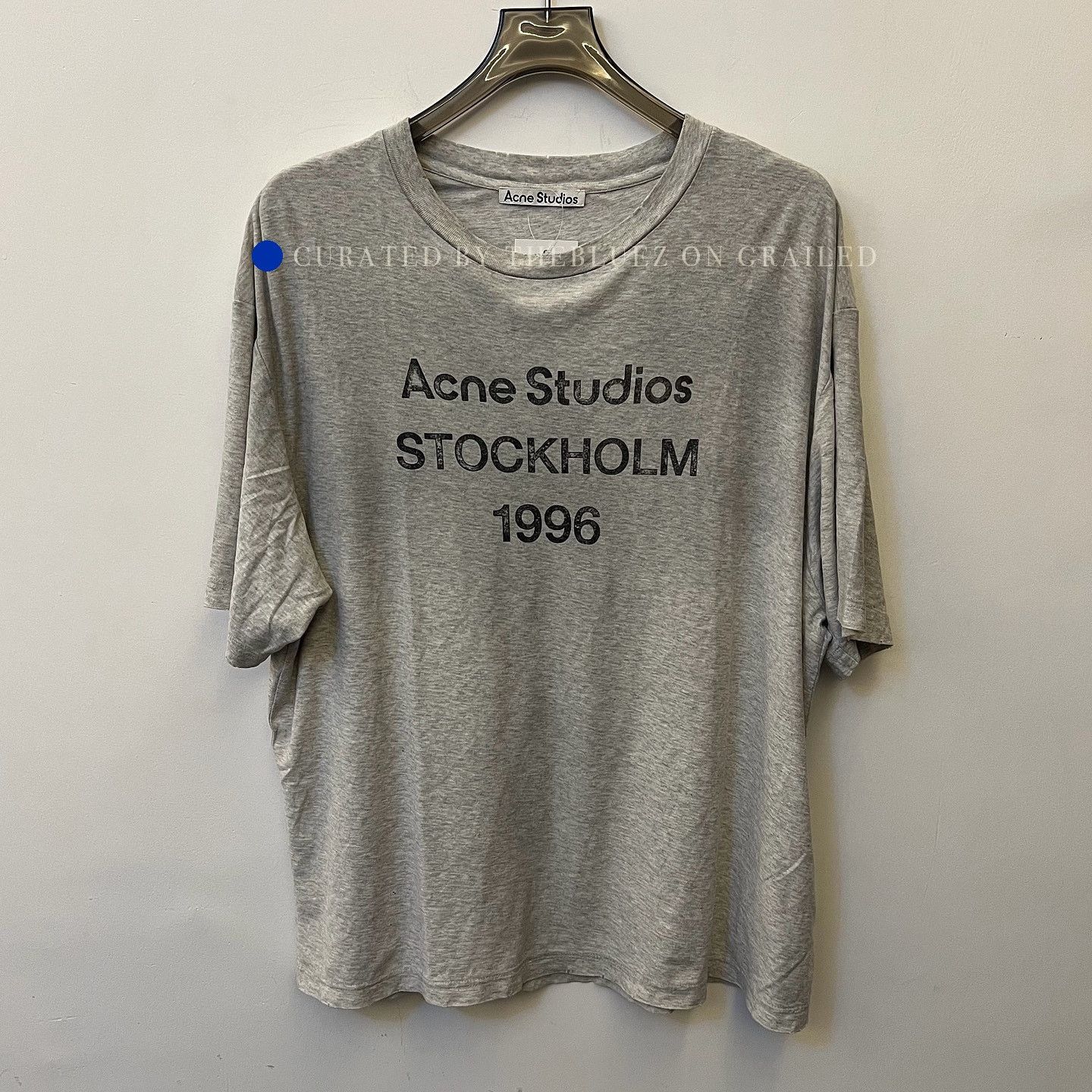 Acne Studios Stockholm 1996 Graphic Tee in Gray Size US L / EU 52-54 / 3 - 1 Thumbnail