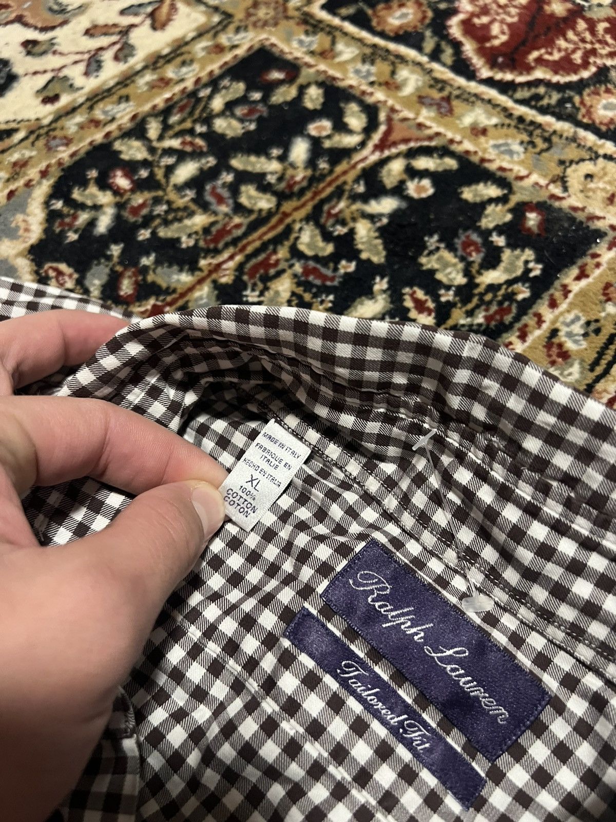 Ralph Lauren Ralph Lauren Purple Laber Italy Luxury Shirt Hype Rare Stree Size US XL / EU 56 / 4 - 8 Thumbnail