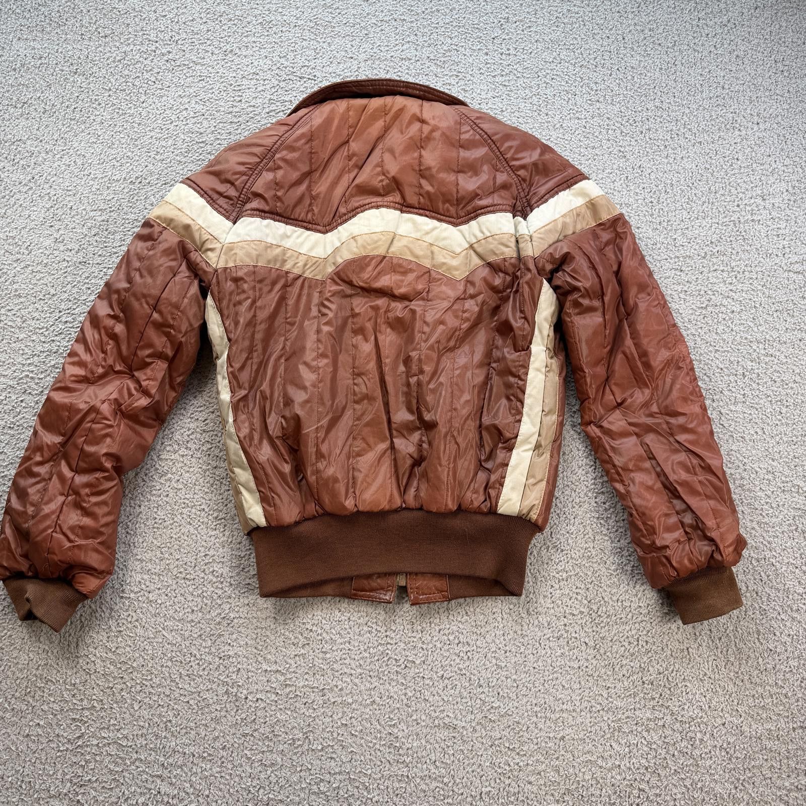 Other Vintage 80s Philippe Monet Reversible Leather Bomber Jacket Size S / US 4 / IT 40 - 3 Thumbnail