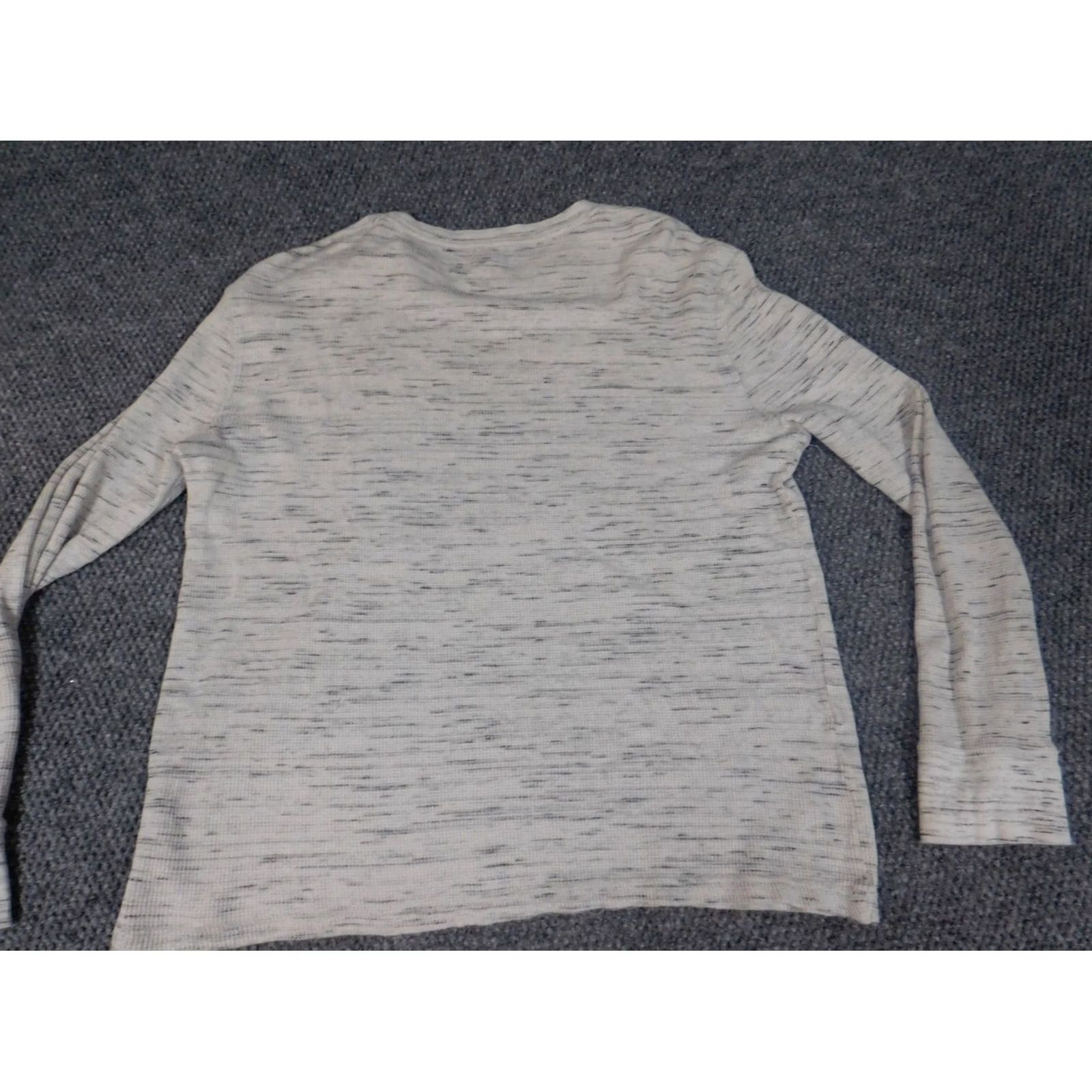 Old Navy Old Navy Mens Sweater XL Gray Crew Neck Pullover Stretch Knit Wool Cotton Regular Long Sleeve Camouflage Vintage: No Size US XL / EU 56 / 4 - 7 Thumbnail