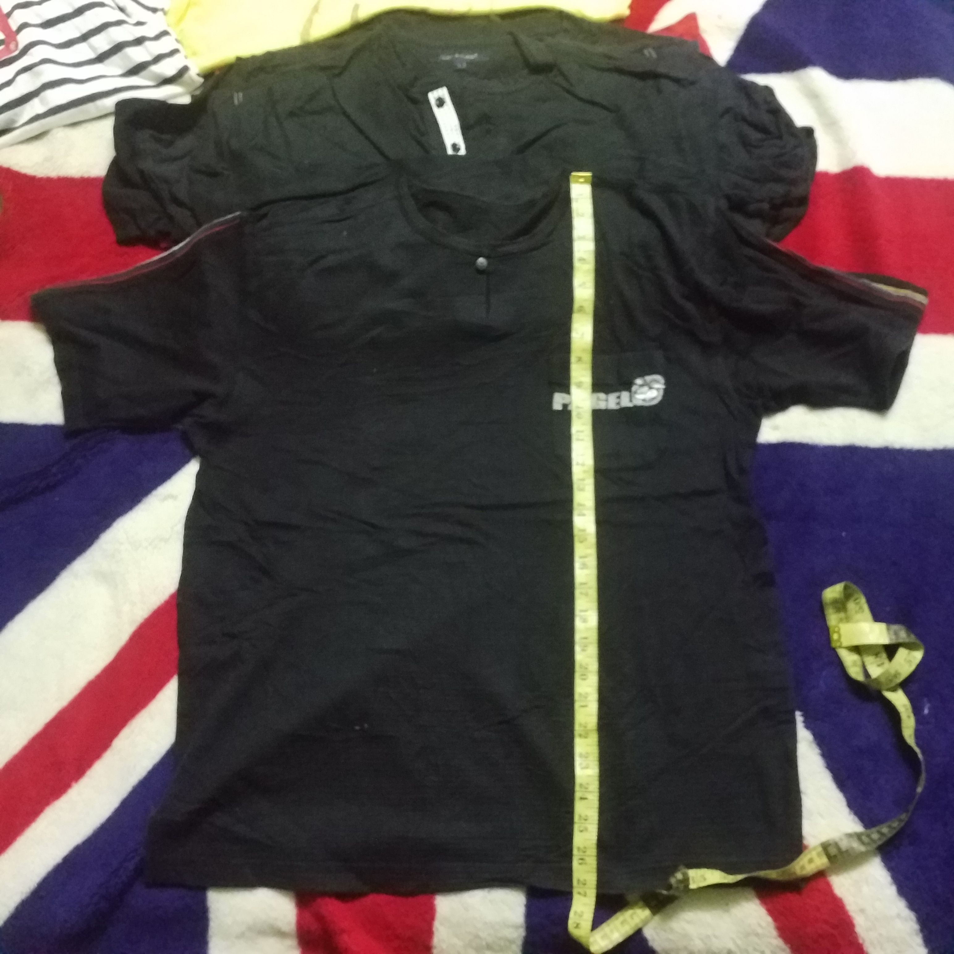 PAGELO SHIRT POCKET T WITH RAIBOW STRIPE LIKE NEW