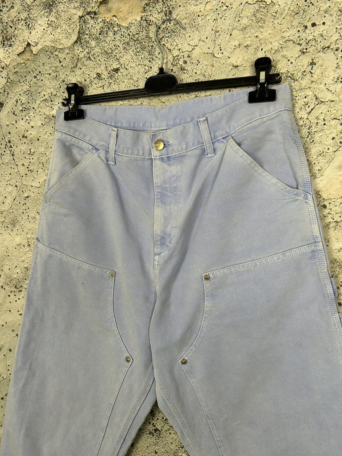 Carhartt Wip Carhartt WiP Double Knee Pant Light Purple Skate Baggy Rap Size US 32 / EU 48 - 5 Thumbnail