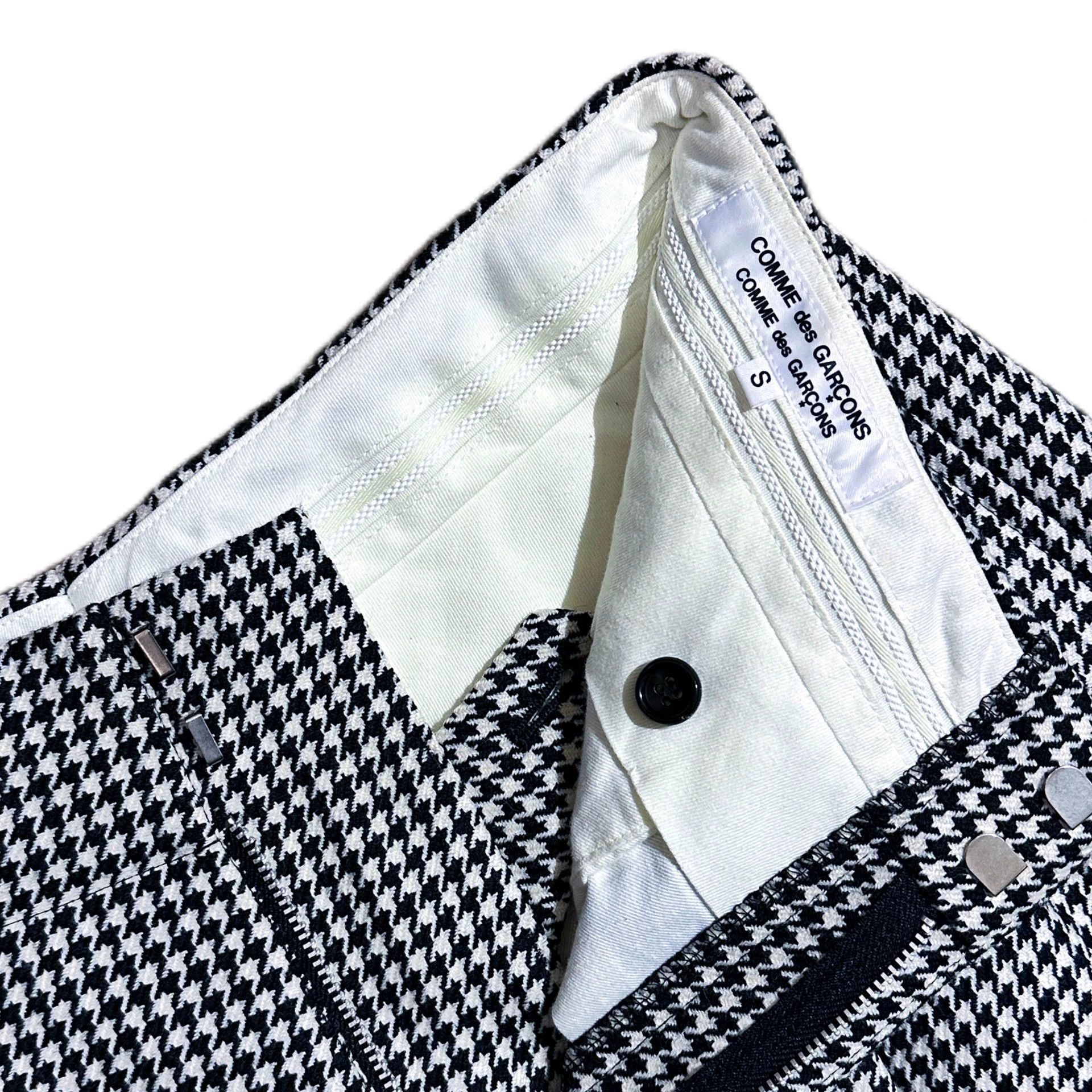 Comme des Garcons CDG 12AW Houndstooth Double-Layer Shorts XS Size 26" / US 2 / IT 38 - 4 Thumbnail