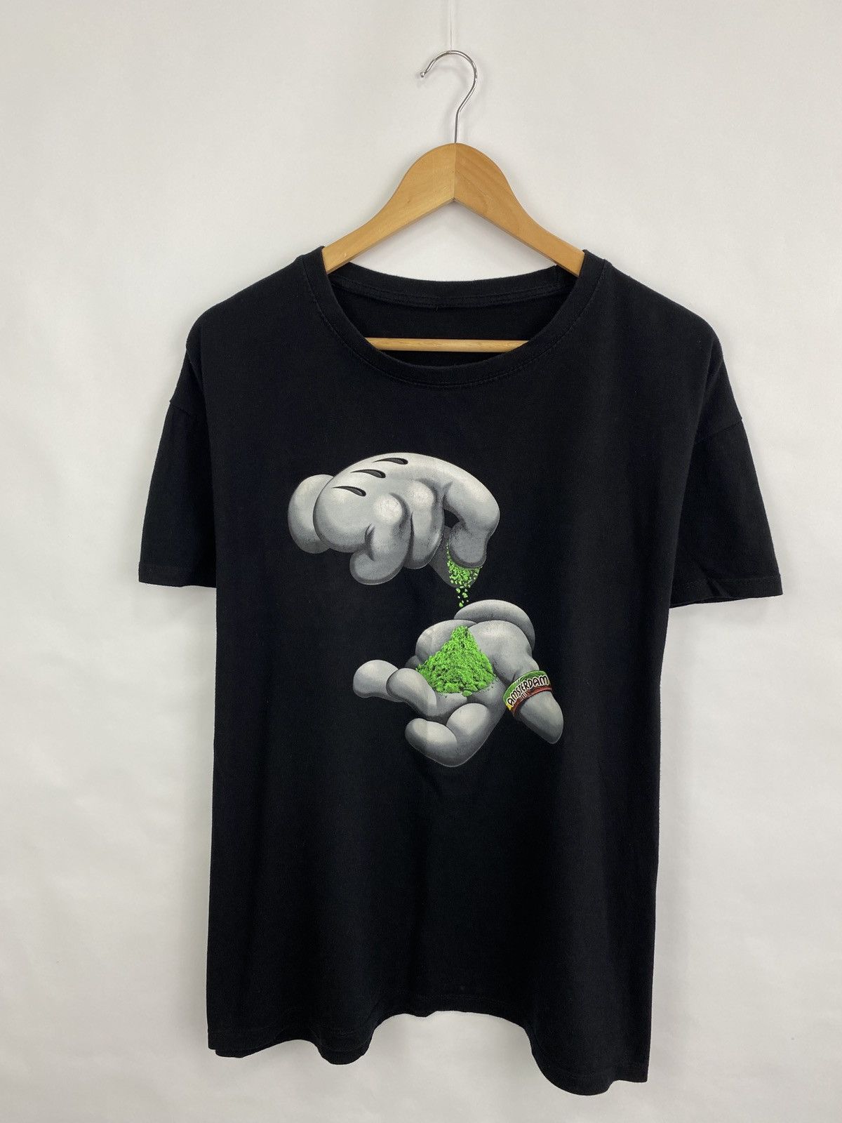 Vintage Y2K Amsterdam Marijuana Cannabis T-Shirt Rare Retro Hype Size US XL / EU 56 / 4 - 3 Thumbnail