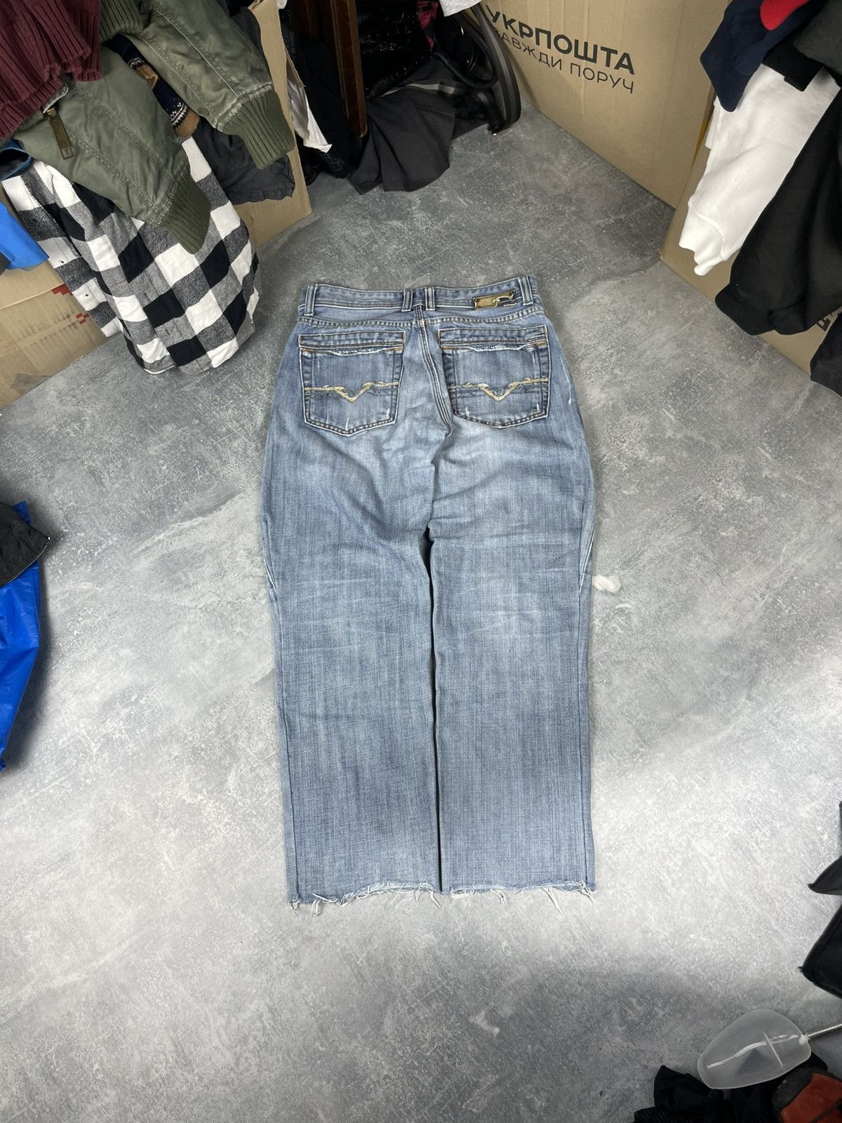 Diesel Rare Y2K diesel logo denim jeans Size US 30 / EU 46 - 2 Thumbnail
