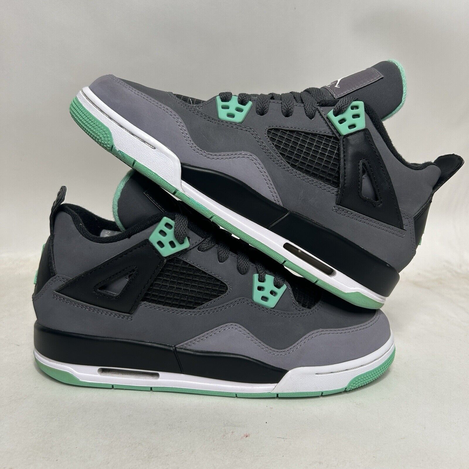 Jordan Brand Nike Shoes Air Jordan 4 Retro BG “Green Glow” 2024 Size US 7.5 / IT 37.5 - 1 Thumbnail