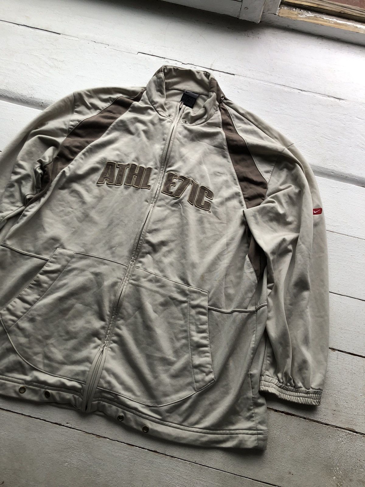 Nike Nike Zip Hoodies Y2K Big Logo Very Vintage American Style Size US L / EU 52-54 / 3 - 2 Thumbnail