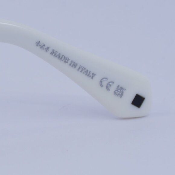 Off-White Off-White OERI14E PALMER 0107 Sunglasses White Oval Frame Size ONE SIZE - 7 Thumbnail