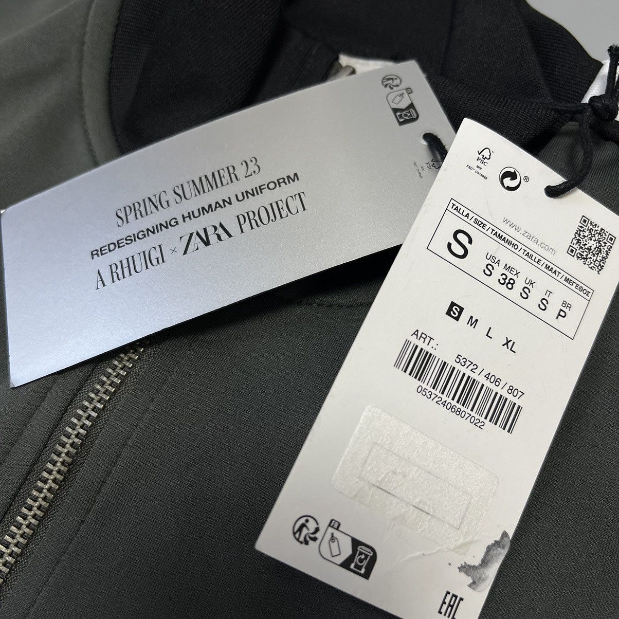 RHUDE x Zara NEW Zip Up Sweatshirt Rhuigi