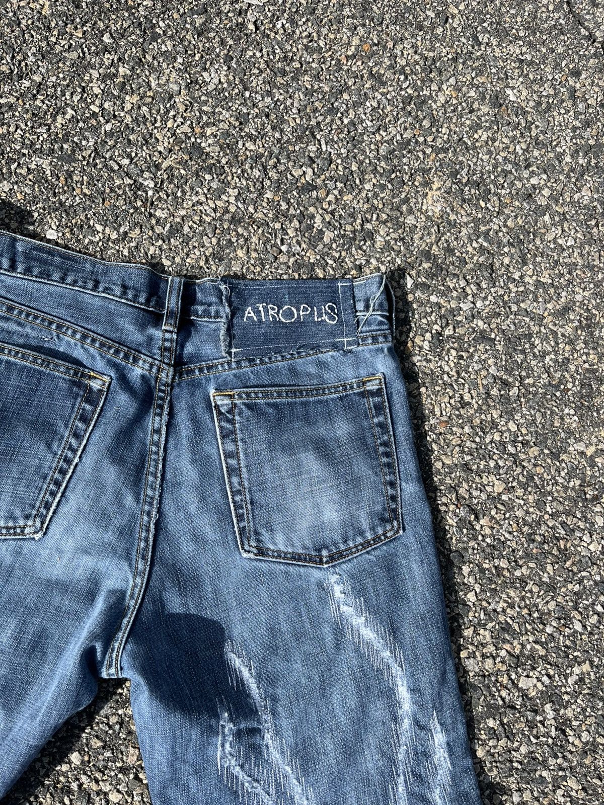 Vintage Flared&repaired denim Size US 35 - 8 Thumbnail