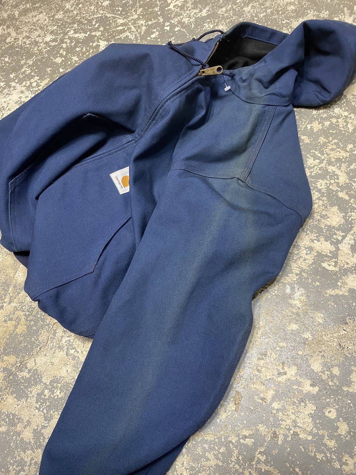 Carhartt × Vintage Vintage Carhartt Blue Hooded Active Jacket JR102 New Size US S / EU 44-46 / 1 - 9 Thumbnail