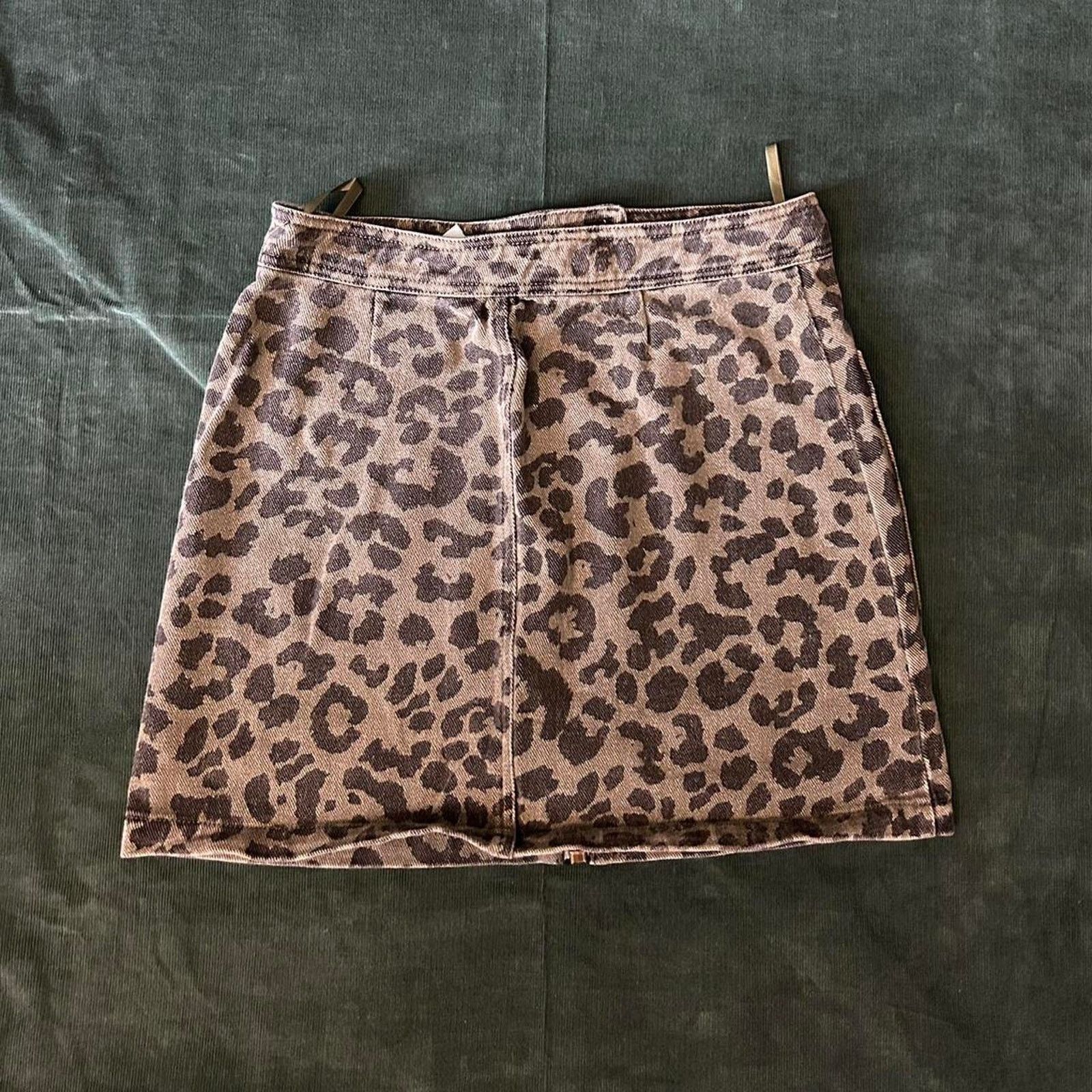 Other Leopard print denim skirt Size S / US 4 / IT 40 - 3 Thumbnail