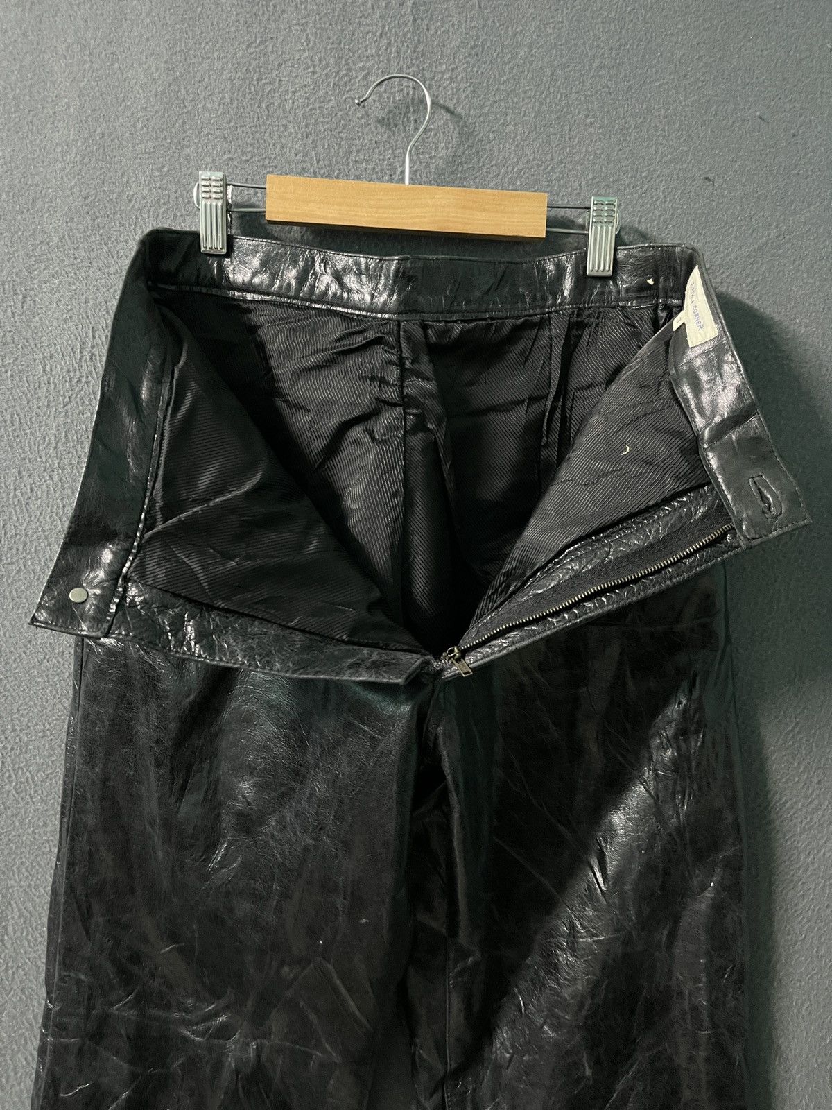 Japanese Brand Fifth Corner Cowhide Leather Pants Size US 30 / EU 46 - 5 Thumbnail