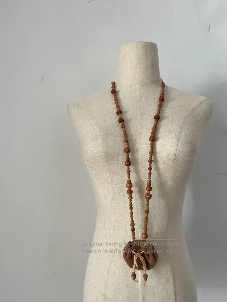 Ann Demeulemeester Ann Demeulemeester Necklace Wooden Beads Brown Size ONE SIZE - 1 Thumbnail