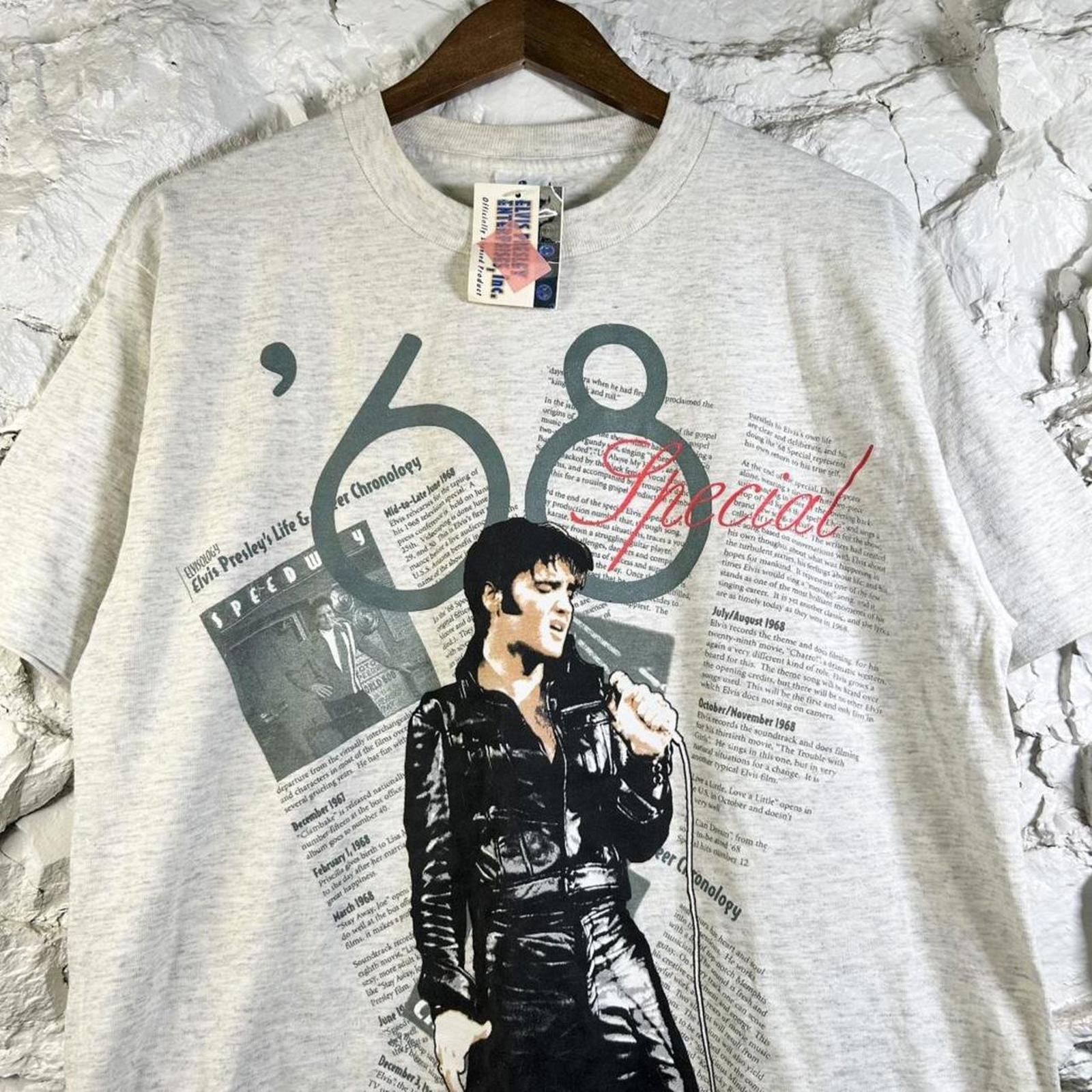 Other VTG 1998 Elvis Presley 68 Special AOP T-Shirt Deadstock Size US L / EU 52-54 / 3 - 4 Thumbnail