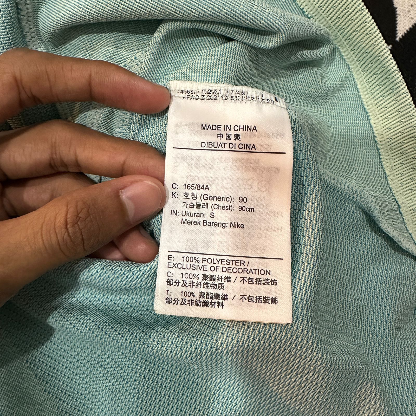Nike Nike, Court Short-Sleeved Rafa Tennis in Light Blue / White Size US S / EU 44-46 / 1 - 7 Thumbnail