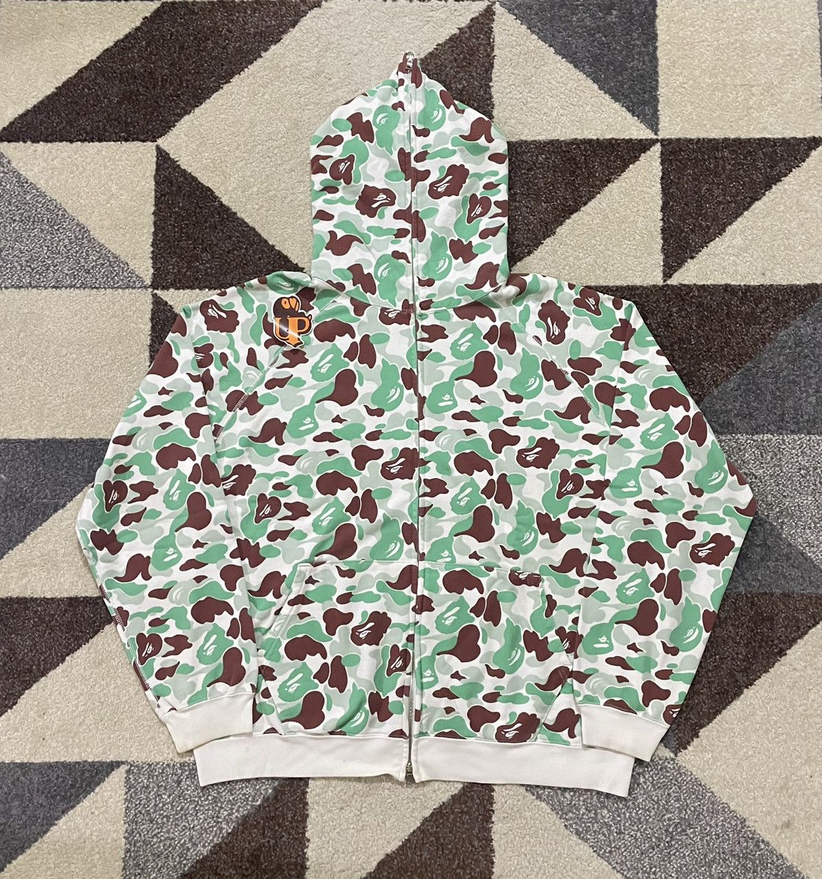 Bape OG Bape Exlusive Sendai Camo Fullzip Hoodie Size US L / EU 52-54 / 3 - 2 Thumbnail
