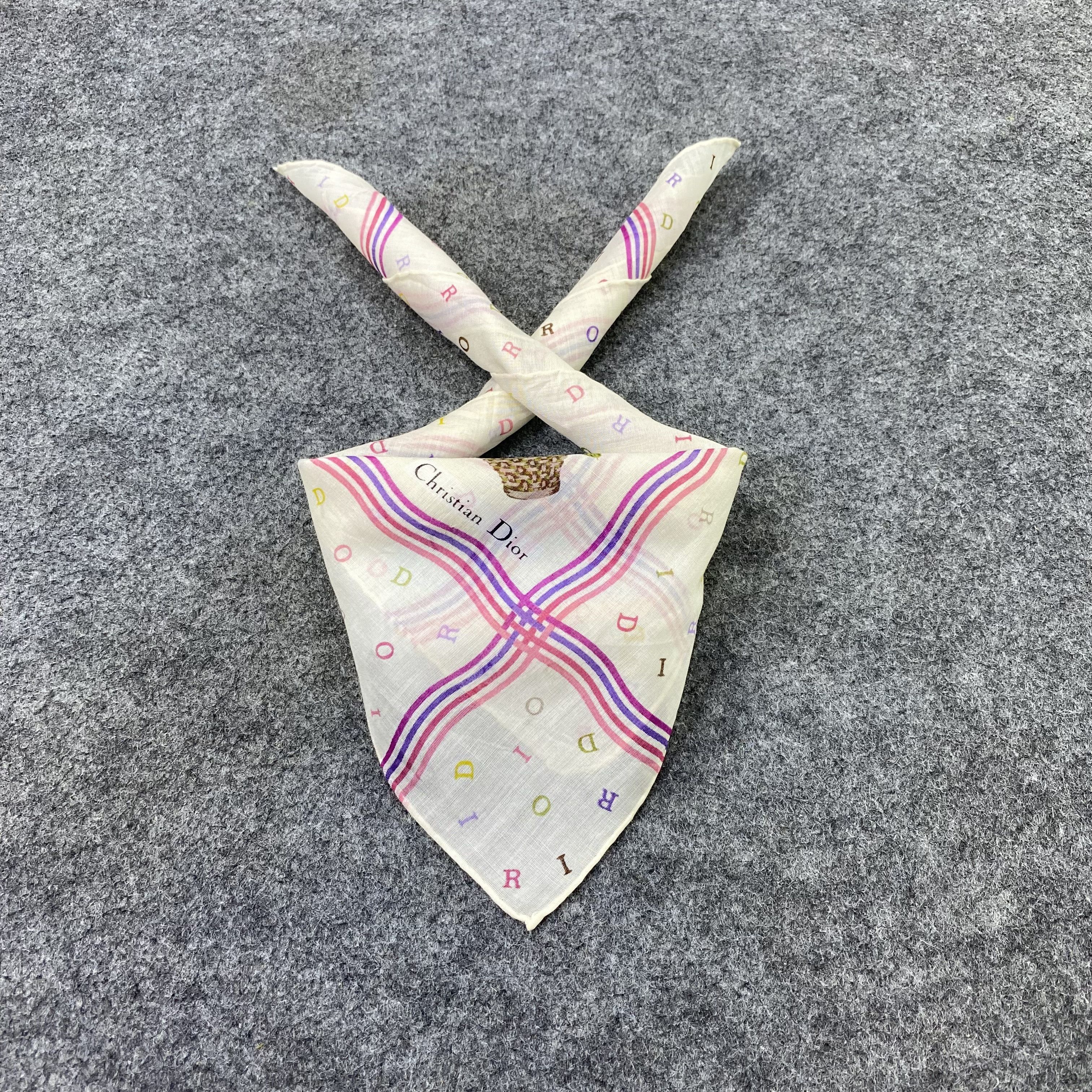 Japanese Brand Christian Dior Handkerchief / Bandana / Neckerchief-B2366 Size ONE SIZE - 2 Thumbnail