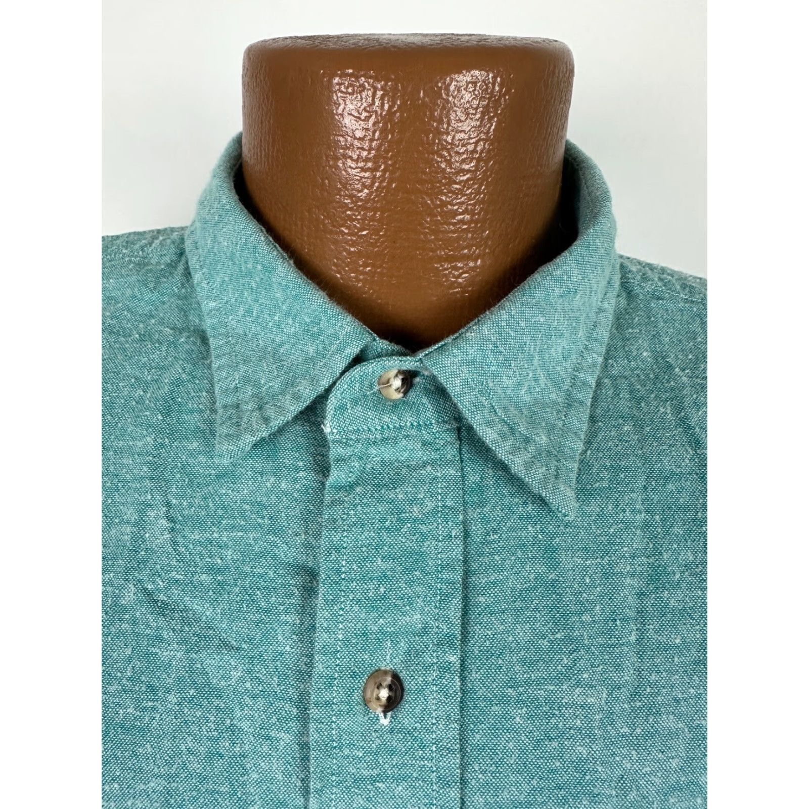 Lands' End VINTAGE Lands' End Flannel Shirt Men XL Blue Pilling Outdoors Cotton Made in USA Shirt Mens XL Blue Flannel Outdoors Vintage Lands' End Size US XL / EU 56 / 4 - 3 Thumbnail