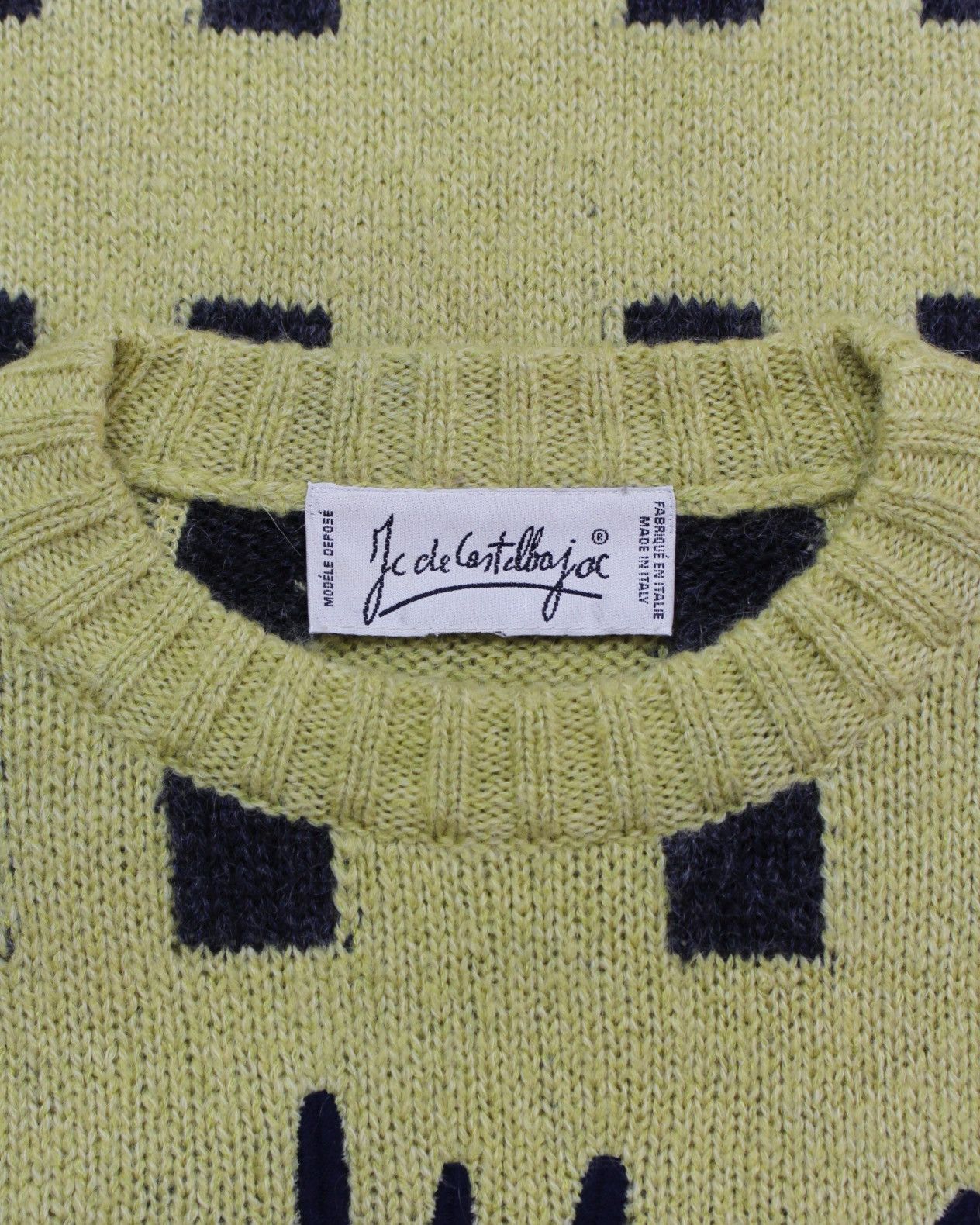 Jean Charles De Castelbajac 2000S JC DE CASTELBAJAC DOG FACE INTARSIA MOHAIR SWEATER Size US L / EU 52-54 / 3 - 5 Thumbnail