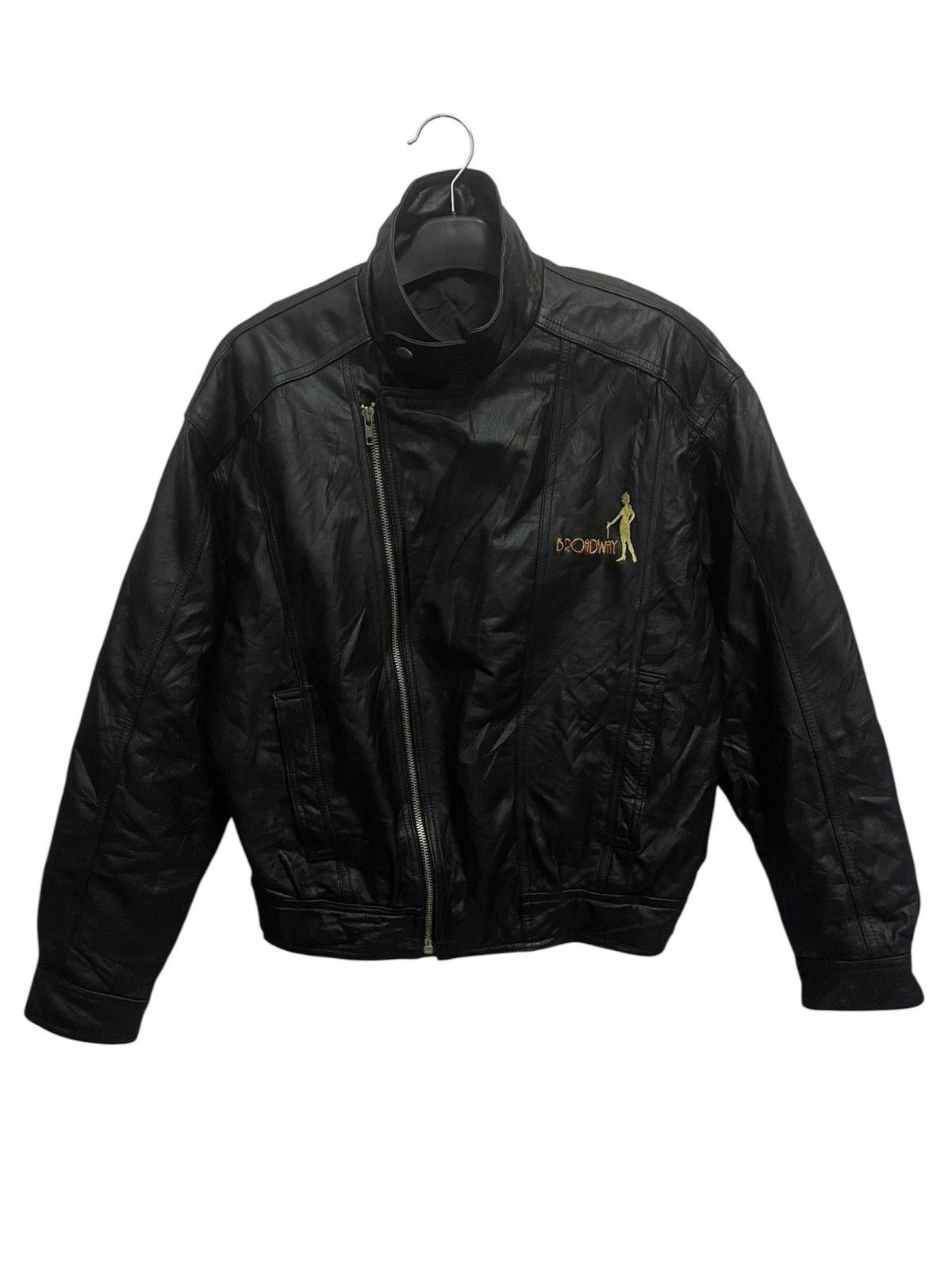 Japanese Brand BROADWAY Rider Double Collar Leather Jacket Size US M / EU 48-50 / 2 - 2 Thumbnail