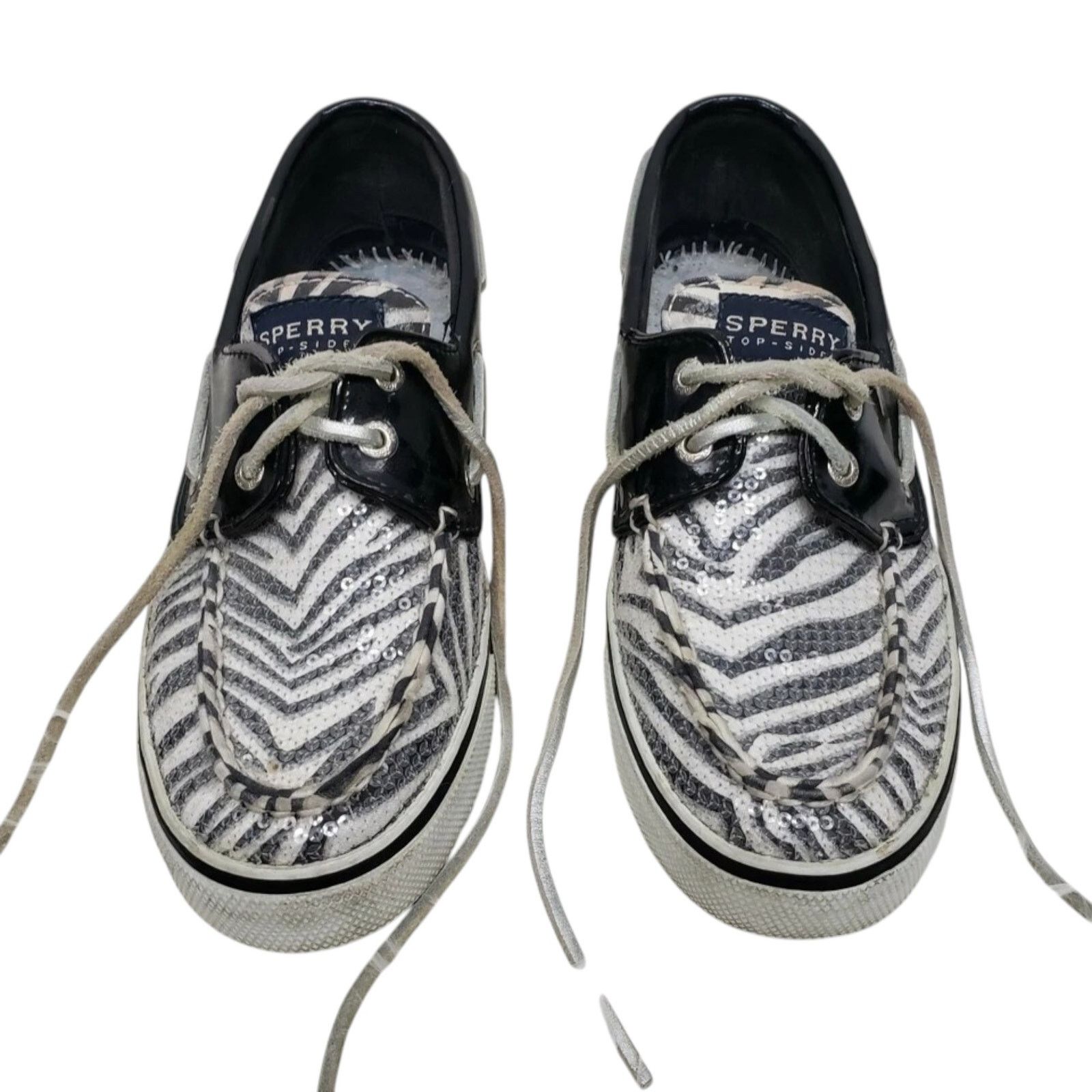 Sperry Sperry Sequin Animal Print Boat Shoes Size6 Patent Leather Size US 6 / IT 36 - 3 Thumbnail