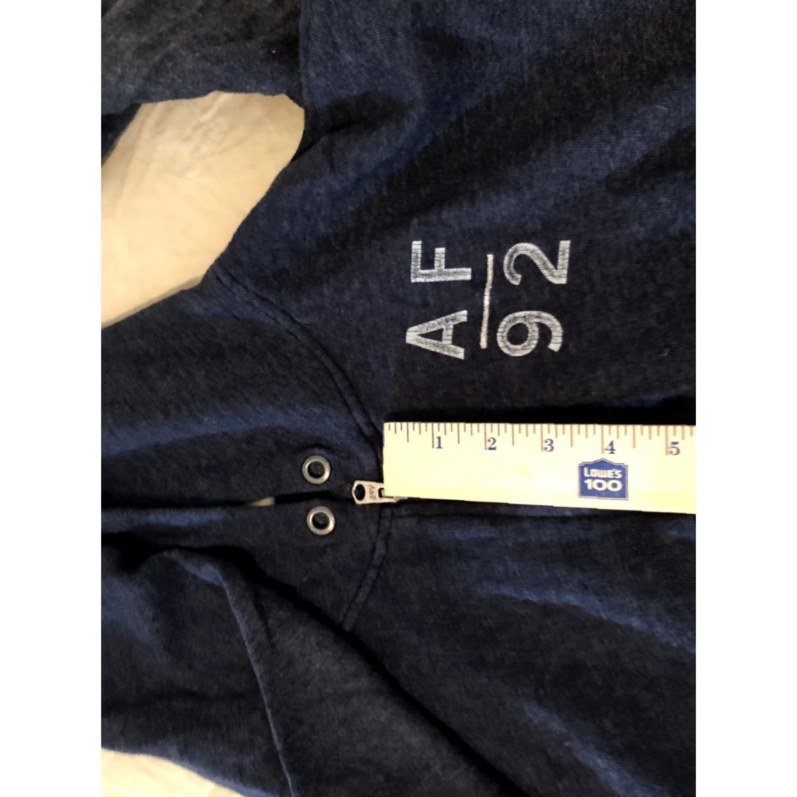 Abercrombie & Fitch Womens Abercrombie & Fitch Hoodie Jacket L Large Gray Cotton Size L / US 10 / IT 46 - 5 Thumbnail