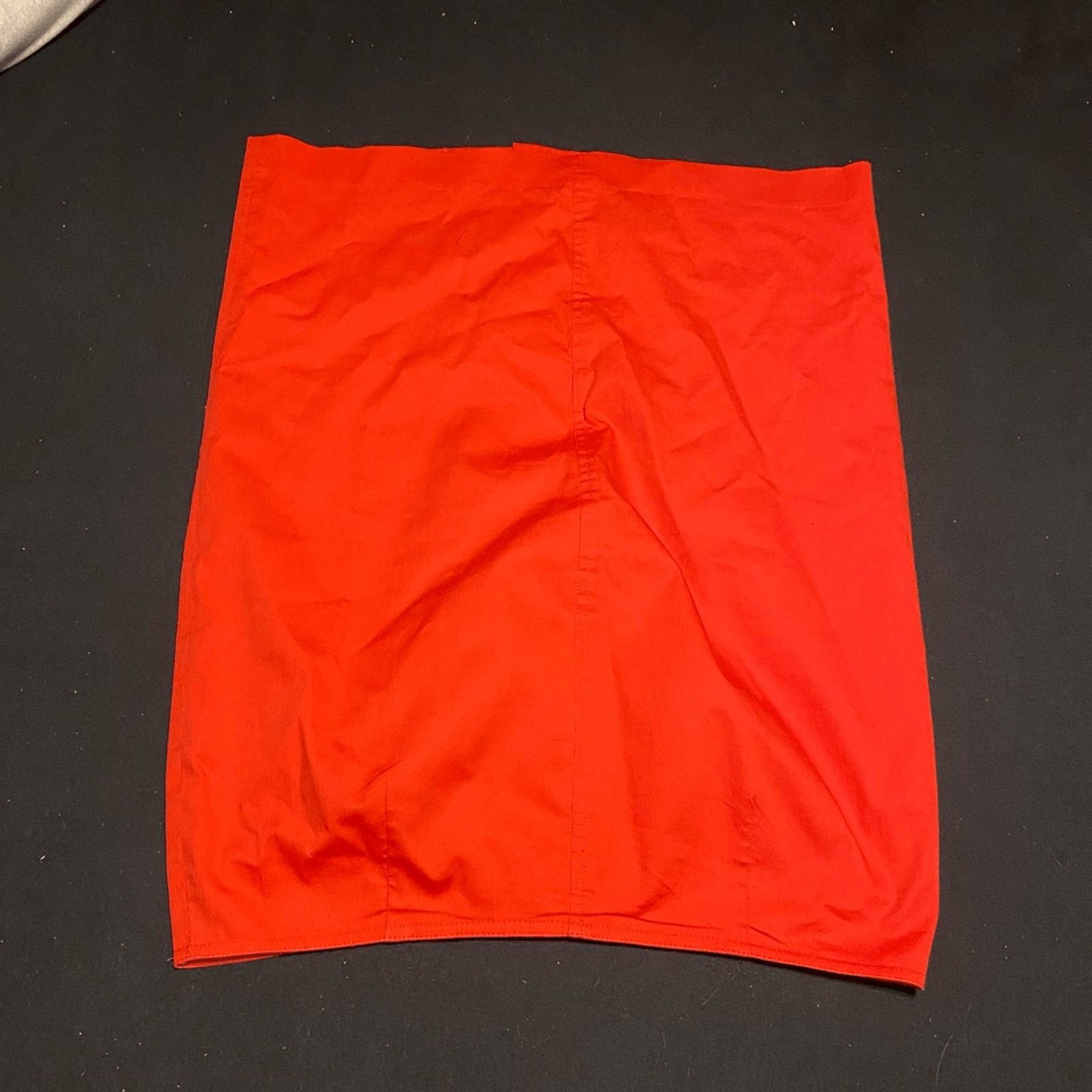 Nordstrom David Meister Cotton Red Button Pencil Skirt Size 12 Size 34" / US 12 / IT 48 - 4 Thumbnail