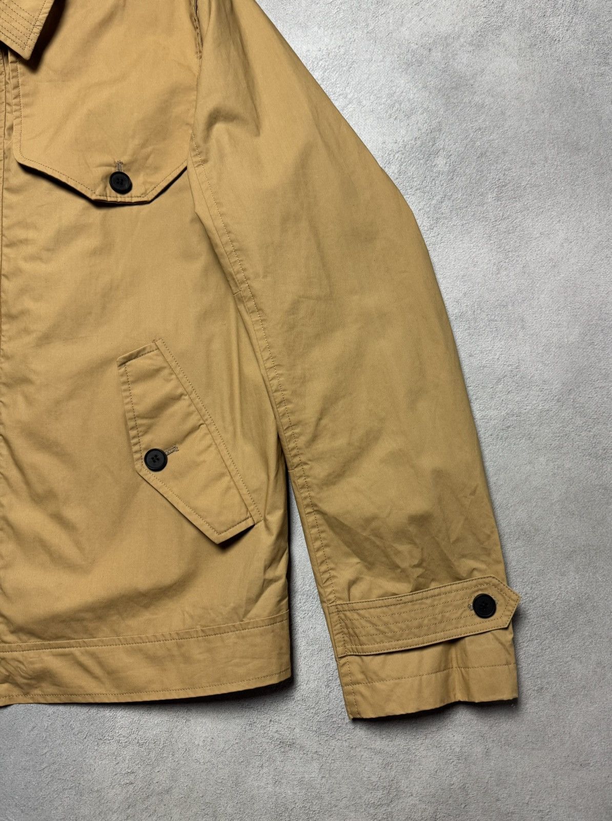 Aquascutum Aquascutum Camel Cotton Quilted Jacket Coat Lampo Size US L / EU 52-54 / 3 - 6 Thumbnail