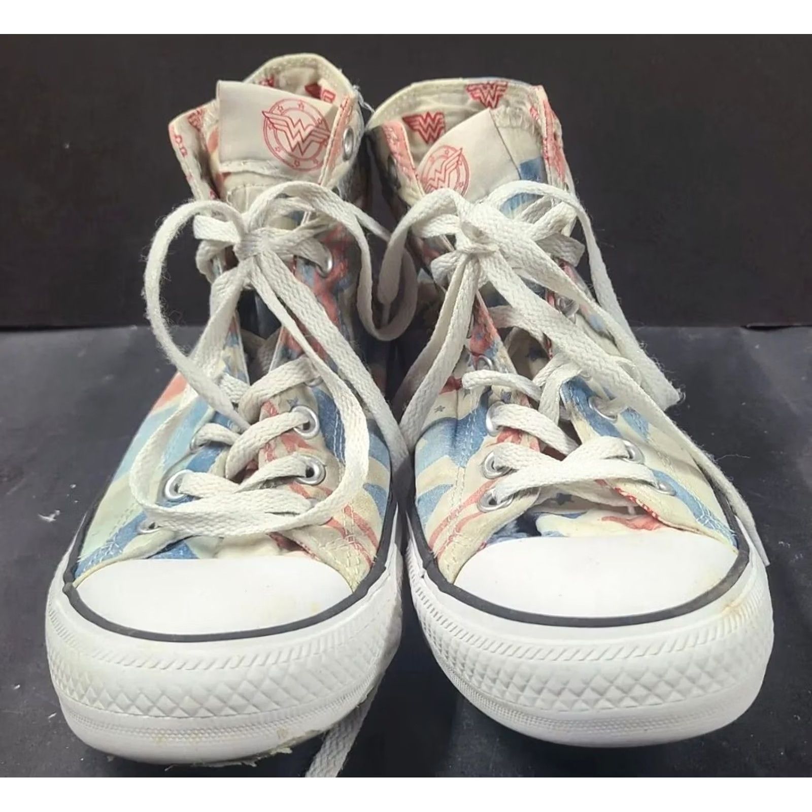 Converse Converse Chuck Taylor X DC Comics Wonder Woman High Top Sneaker Unisex Adults Size US 9.5 / UK 7.5 / EU 41 White Graphic Logo Size US 10 / IT 40 - 4 Thumbnail