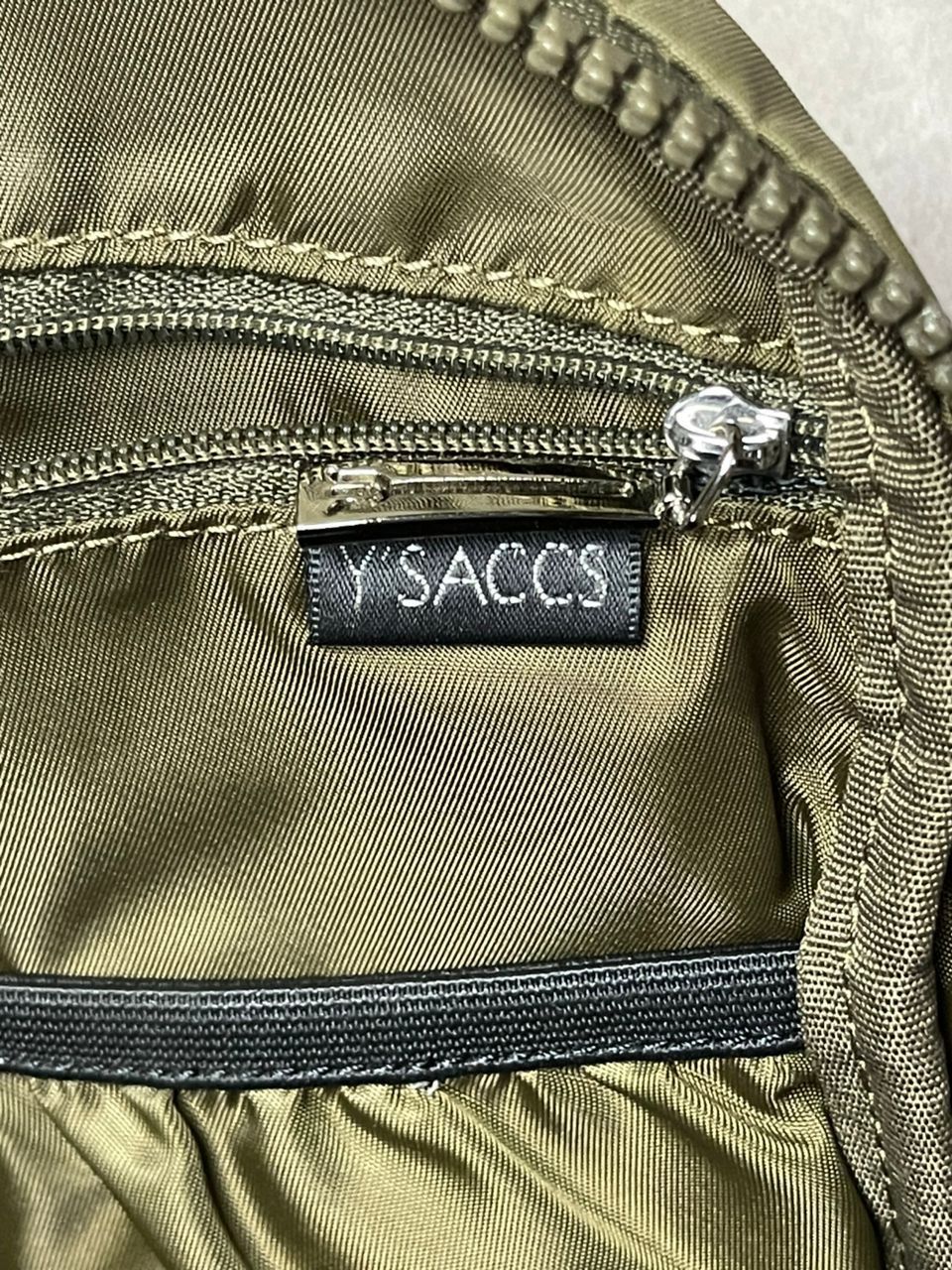 Yohji Yamamoto Y'Saccs Yohji Yamamoto Olive Green Backpack Size ONE SIZE - 11 Thumbnail