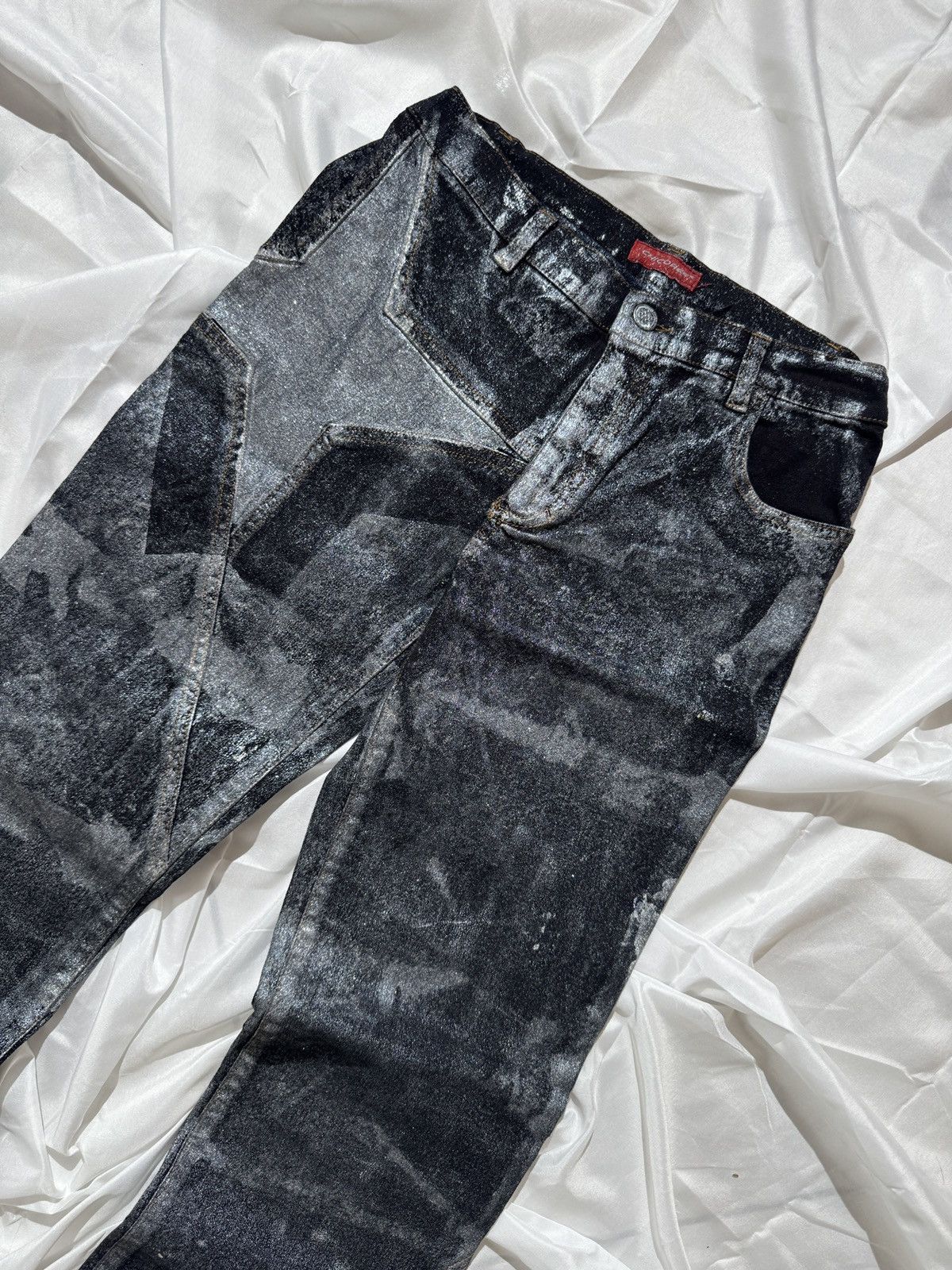 Hysteric Glamour Avant Garde Vintage Slim Fit Washed Flared Jeans Size 25" / US 0 / IT 36 - 4 Thumbnail