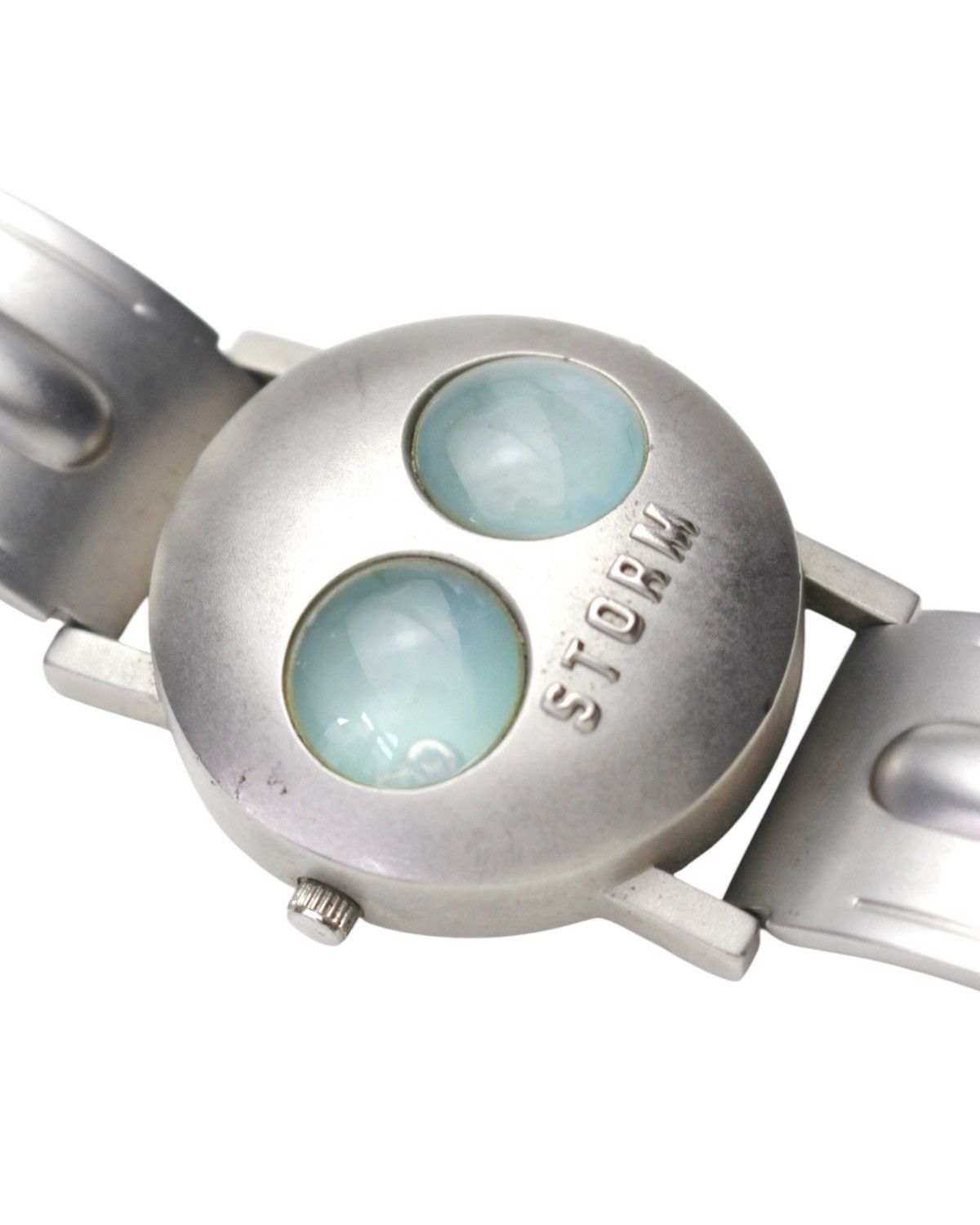 Vintage 2000S STORM UFO SPACE AGE DUAL-EYE DESIGN STEEL WATCH Size ONE SIZE - 6 Thumbnail
