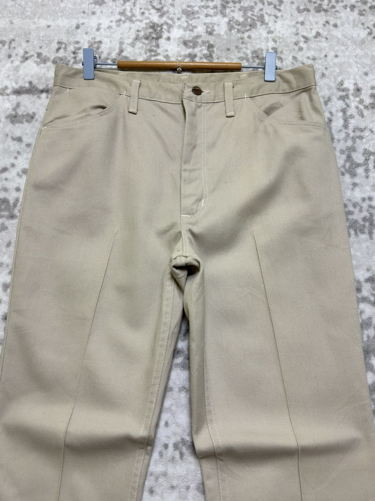 Wrangler Vintage Wrangler Sta-Prest Bootcut Flare Pants 70s Talon Zip Size US 33 - 3 Thumbnail