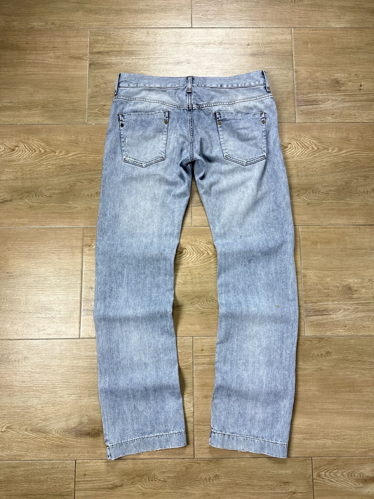 Dolce & Gabbana × Vintage Vintage Dolce&Gabbana Low Waist Distressed Blue Denim Jeans Size US 34 / EU 50 - 17 Thumbnail