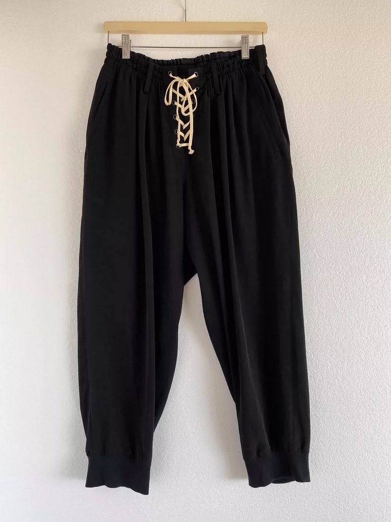 Yohji Yamamoto Yohji Yamamoto size 2 21ss Drawstring Barem Pants Suit Pant Size US 28 / EU 44 - 1 Thumbnail