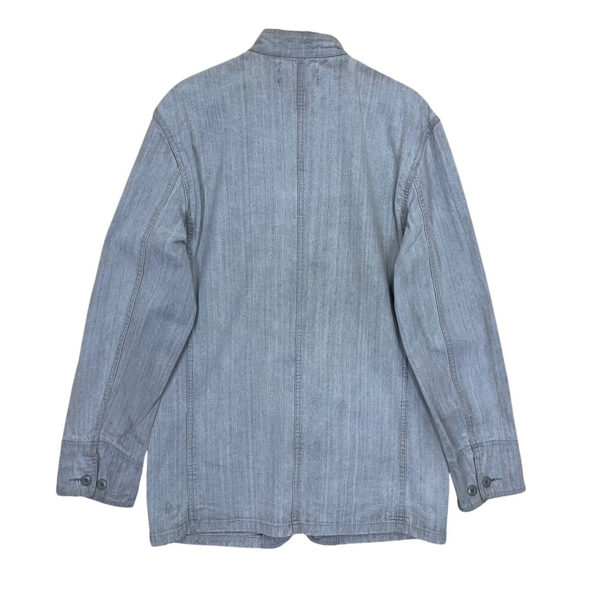 Japanese Brand × Vintage ROUSHATTE Hickory Chore Jacket Size US L / EU 52-54 / 3 - 7 Thumbnail