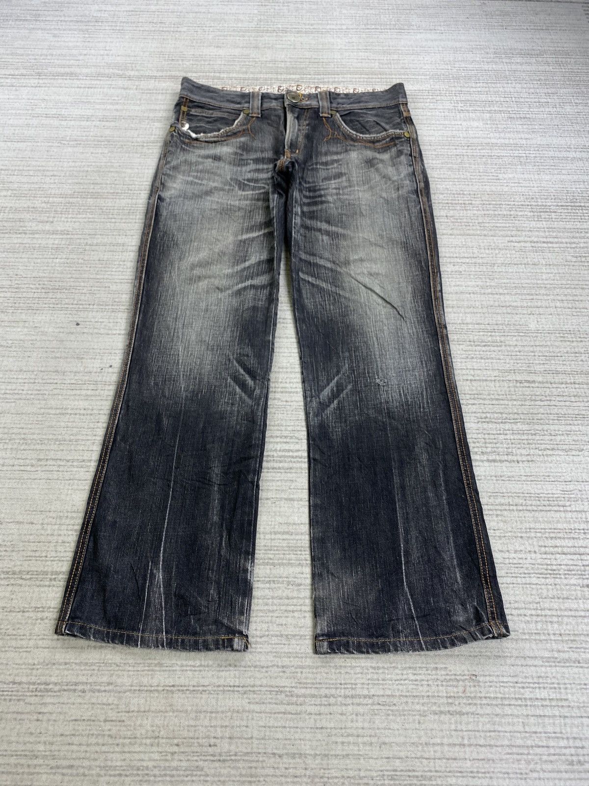 Edwin Vintage Edwin Flared Ash Grey Denim Jeans Size US 34 / EU 50 - 1 Thumbnail