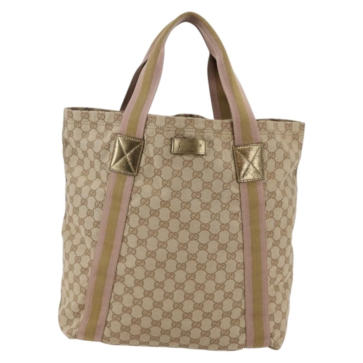 Gucci Gucci Original Web Tote GG Canvas Size ONE SIZE - 1 Thumbnail