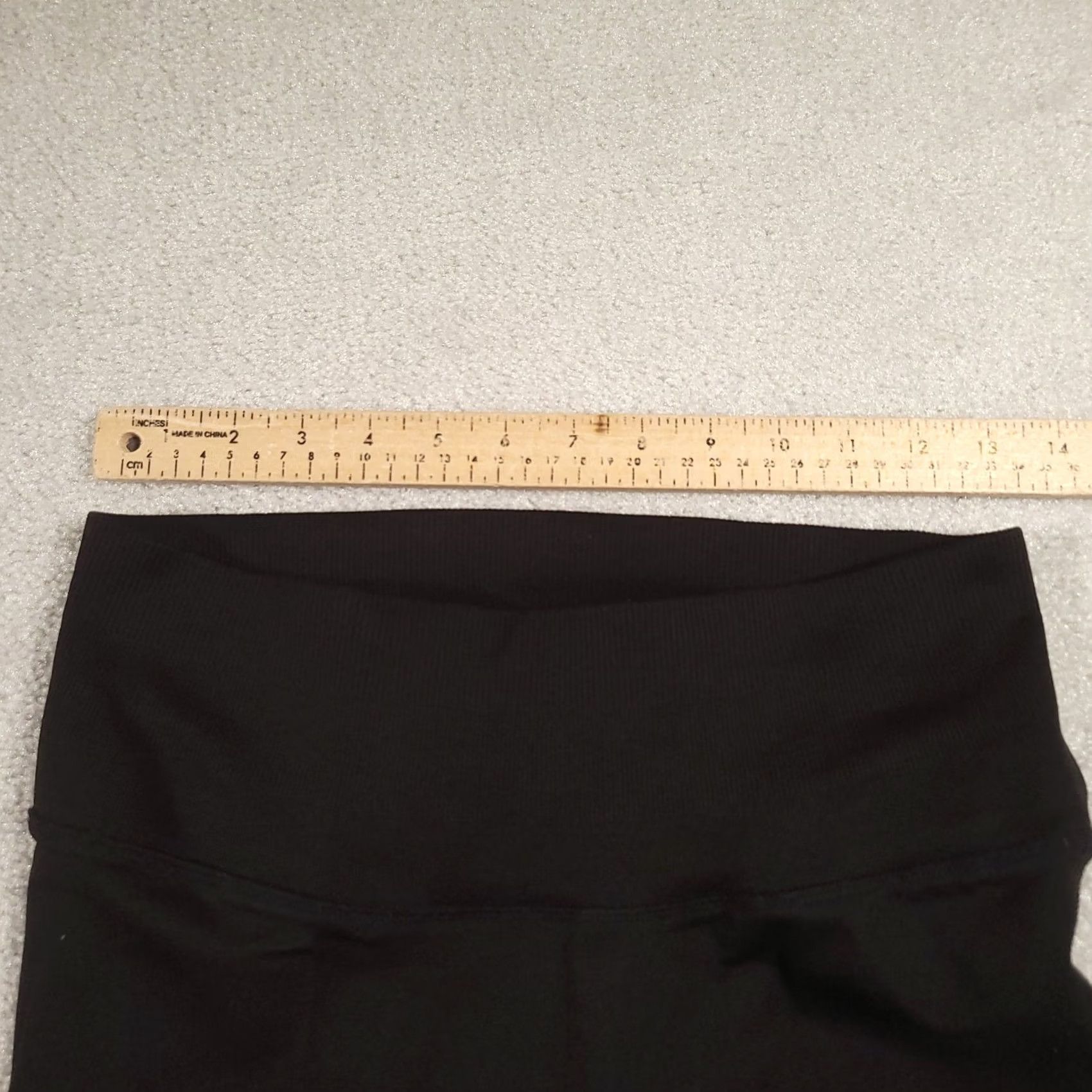 Vintage VICTORIA SPORT Leggings Womens Large Black Ankle Yoga Size 36" / US 14 / IT 50 - 2 Thumbnail
