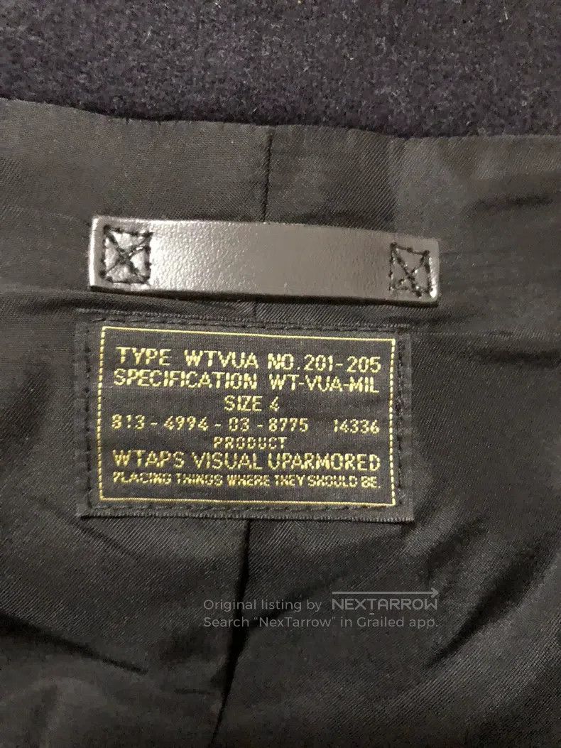 Wtaps Wtaps Double row navy wool tweed coat Size US XL / EU 56 / 4 - 3 Thumbnail