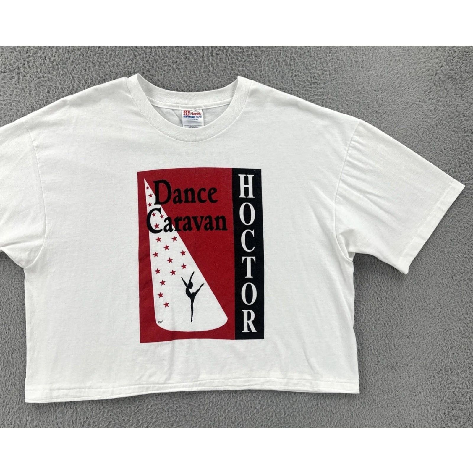 Hanes VINTAGE Hanes Shirt XL White 1990s Cropped Single Stitch USA Made Women's Sportswear Beach Style Mens Womens Girls Size XL / US 12-14 / IT 48-50 - 2 Thumbnail