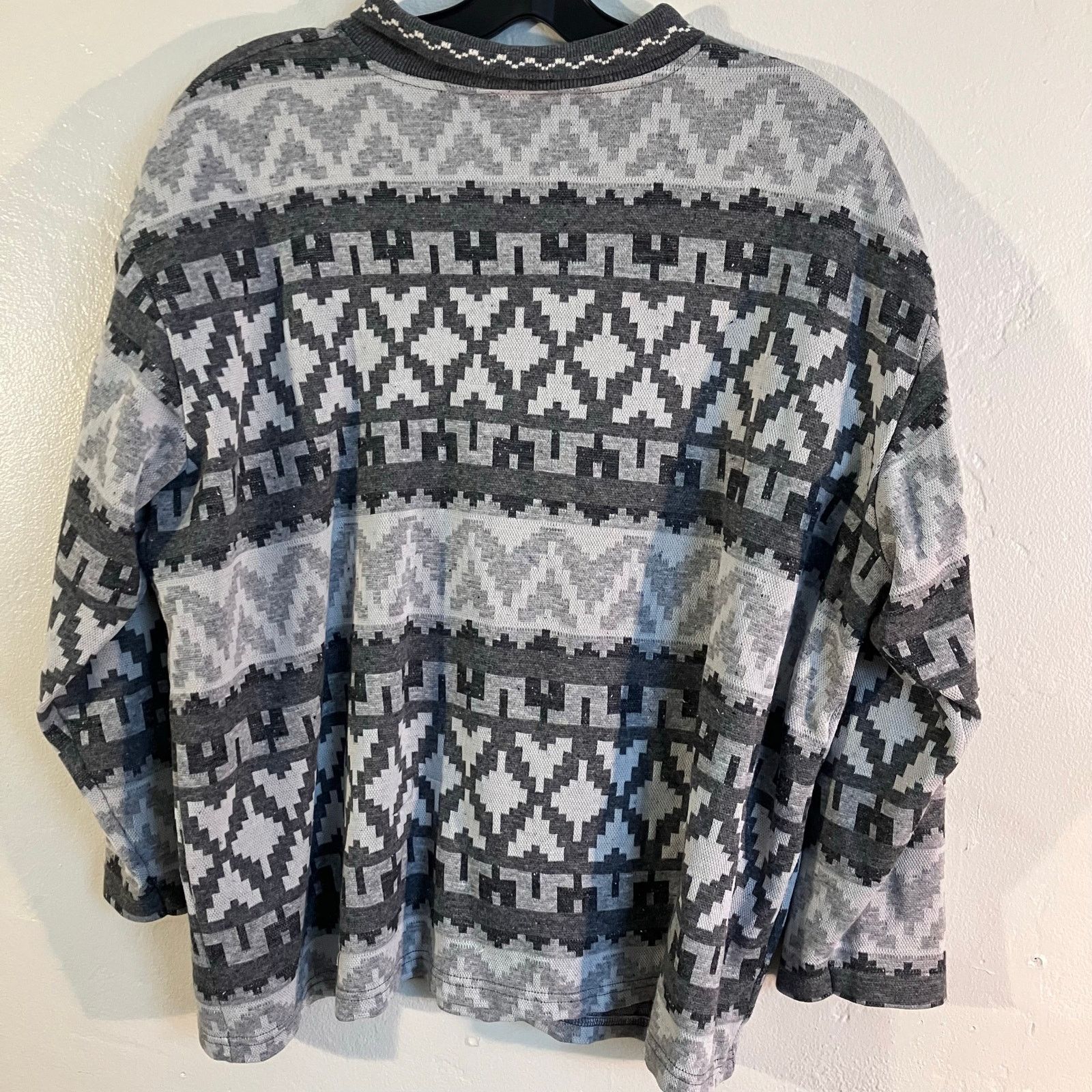 Vintage Donnkenny Classics Gray Abstract Pattern Polo Shirt Size US XL / EU 56 / 4 - 4 Thumbnail