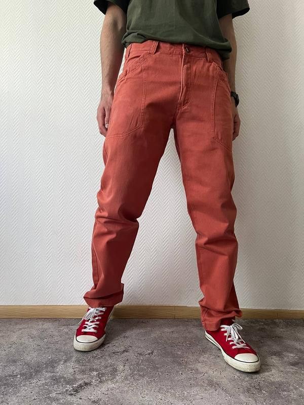 Designer × Vintage Vintage Italian Straight Teraccota Pants Jeans Size 52 Size US 33 - 9 Thumbnail