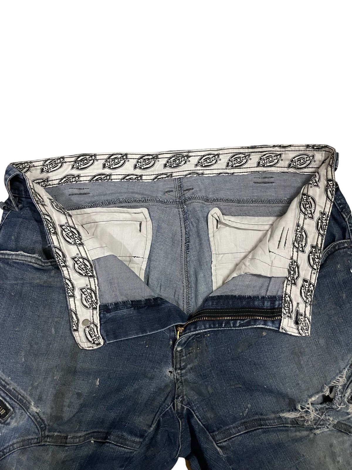 Dickies Dickies Paint Splatter Multipocket Distressed Baggy Jeans Size US 36 / EU 52 - 14 Thumbnail