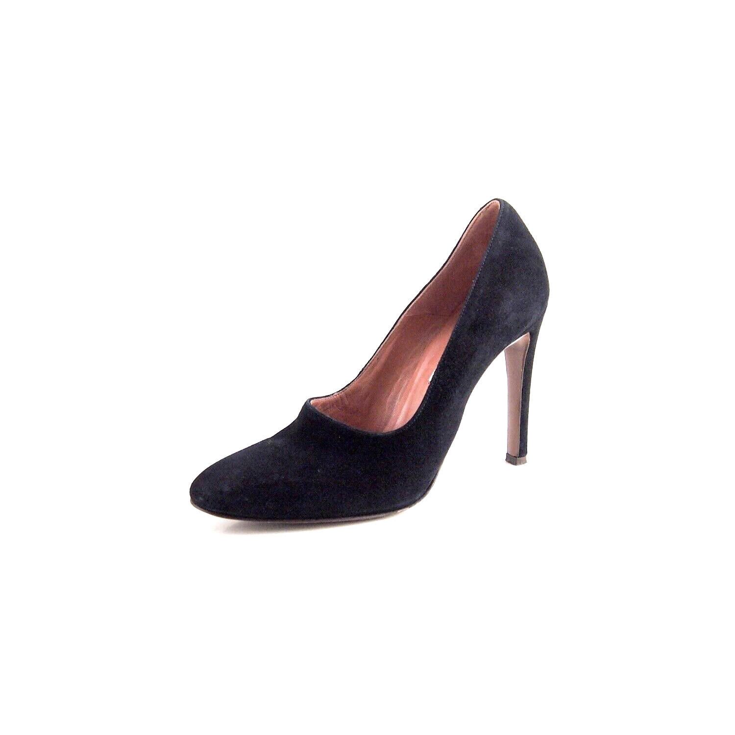 Designer L'Autre Chose Heels Black Suede Womens US 9 EU 39 $480 Size US 9 / IT 39 - 1 Thumbnail
