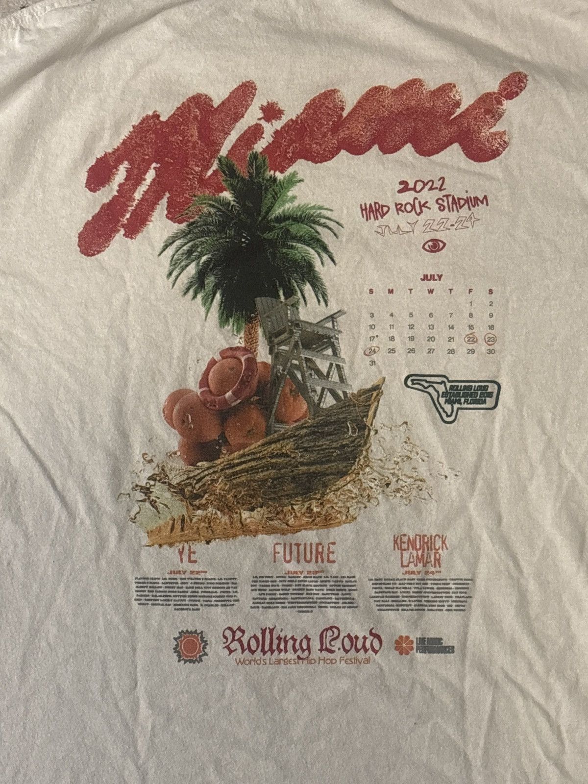 Rolling Loud Rolling Loud Miami Florida Size US L / EU 52-54 / 3 - 4 Thumbnail