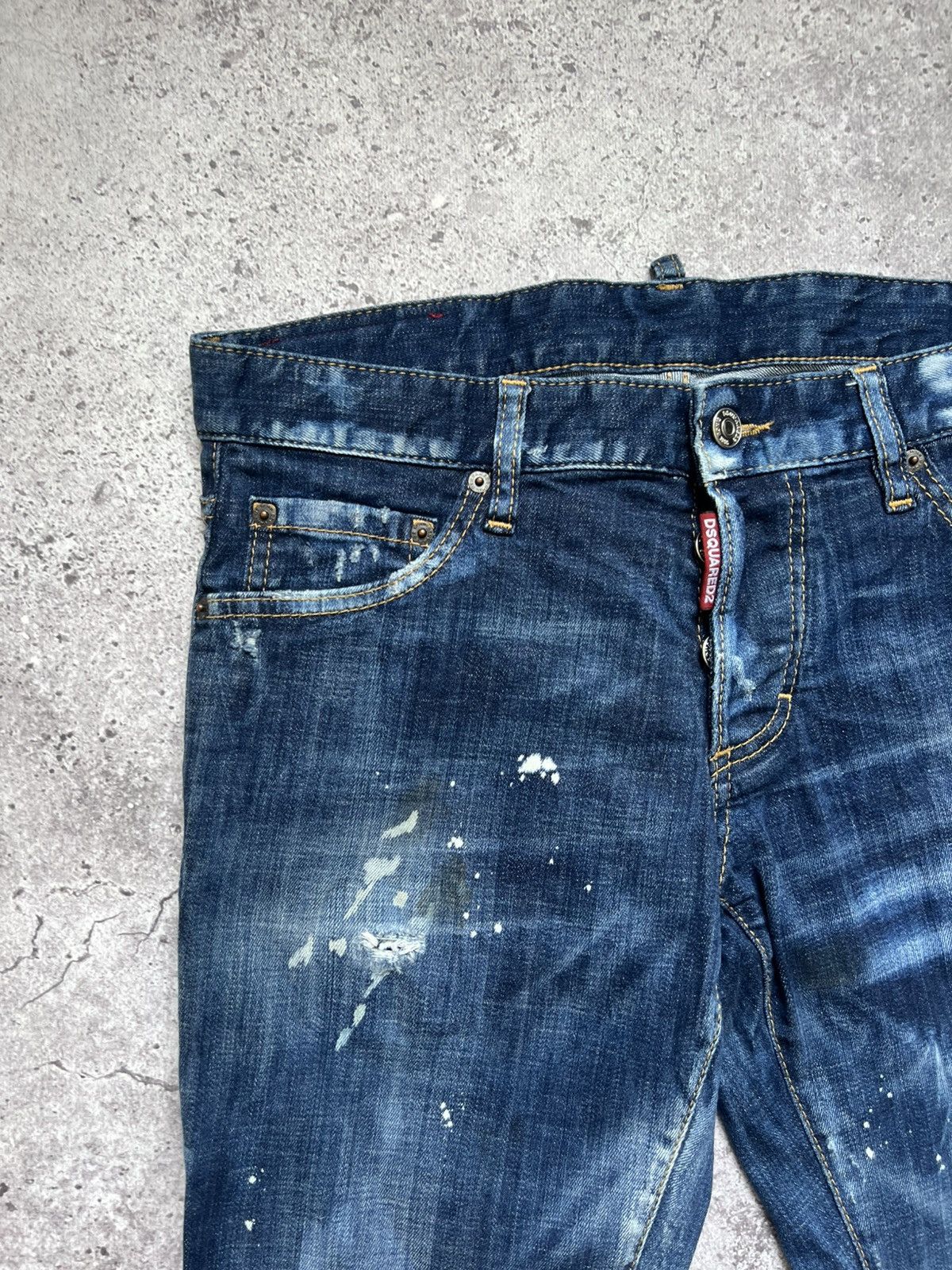 Dsquared2 Dsquared2 Men's Distressed Denim Jeans Slim Size US 32 / EU 48 - 4 Thumbnail
