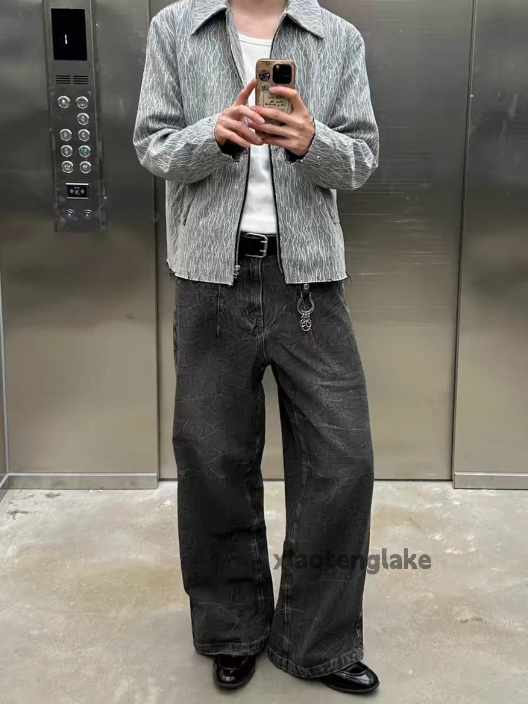 Jean × Vintage washed faded cleanfit yuppie y2k loose baggy jeans Size US 32 / EU 48 - 1 Thumbnail