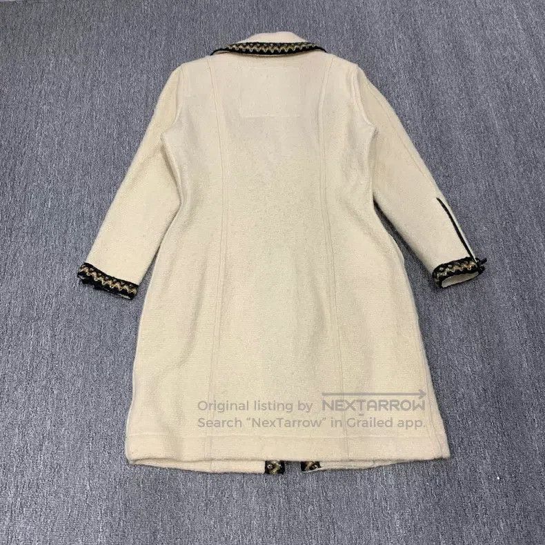 Chanel Chanel White woollen lapel zipper coat Size S / US 4 / IT 40 - 2 Thumbnail